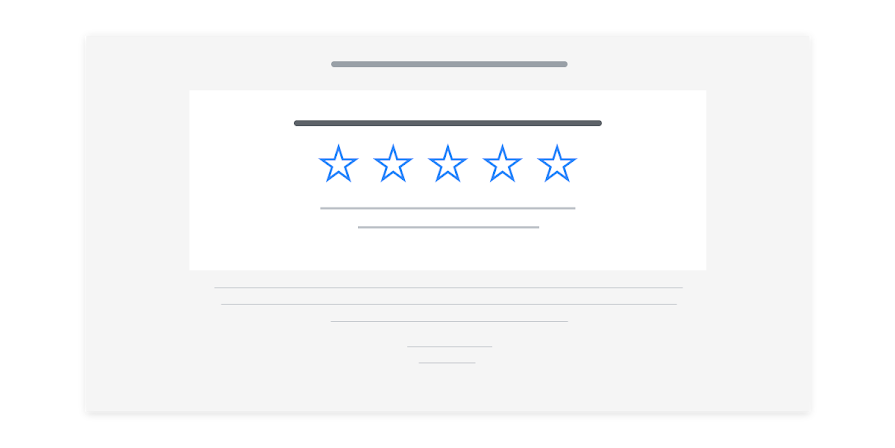 Google Customer Reviews survey example