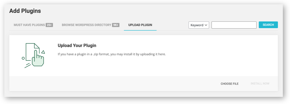 Upload your plugin to WordPress