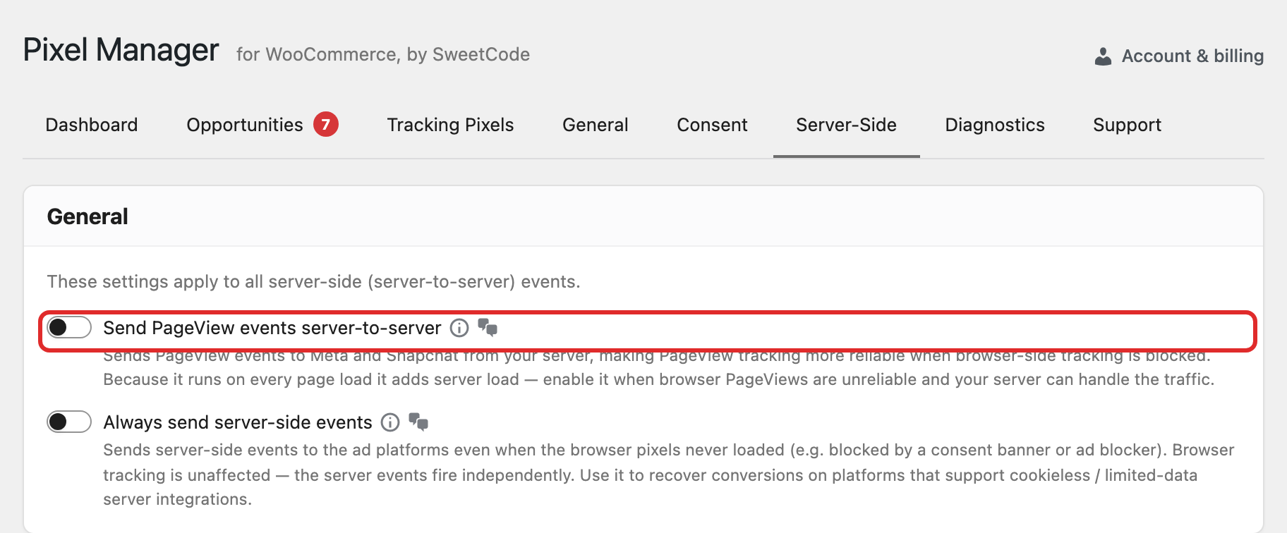 Meta PageView Warning