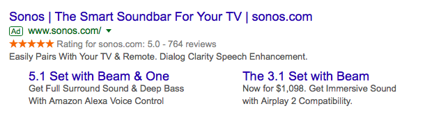Seller rating in Google Ads