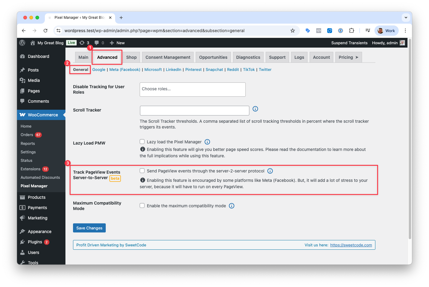 Server 2 Server Pageview