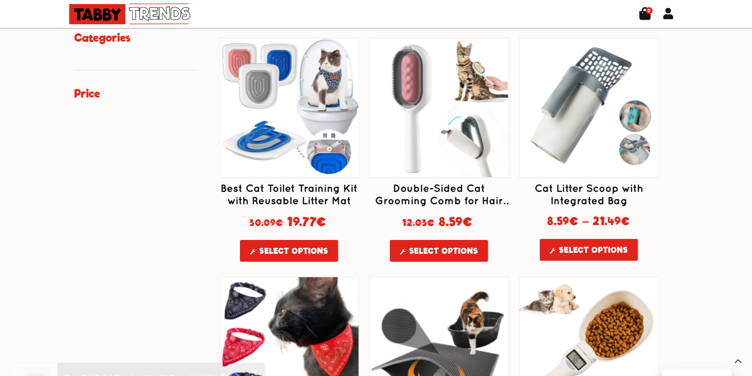 TabbyTrends.com store page