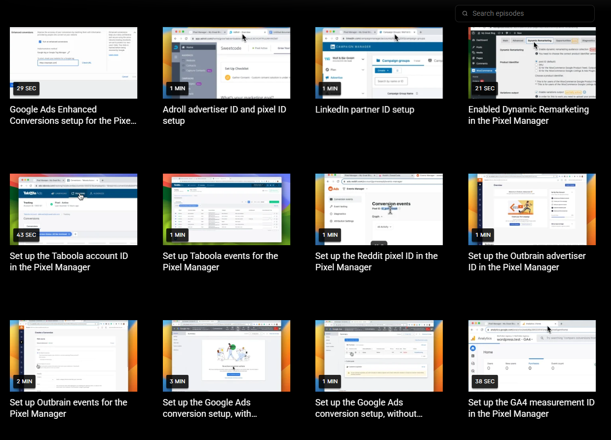 Video Tutorials